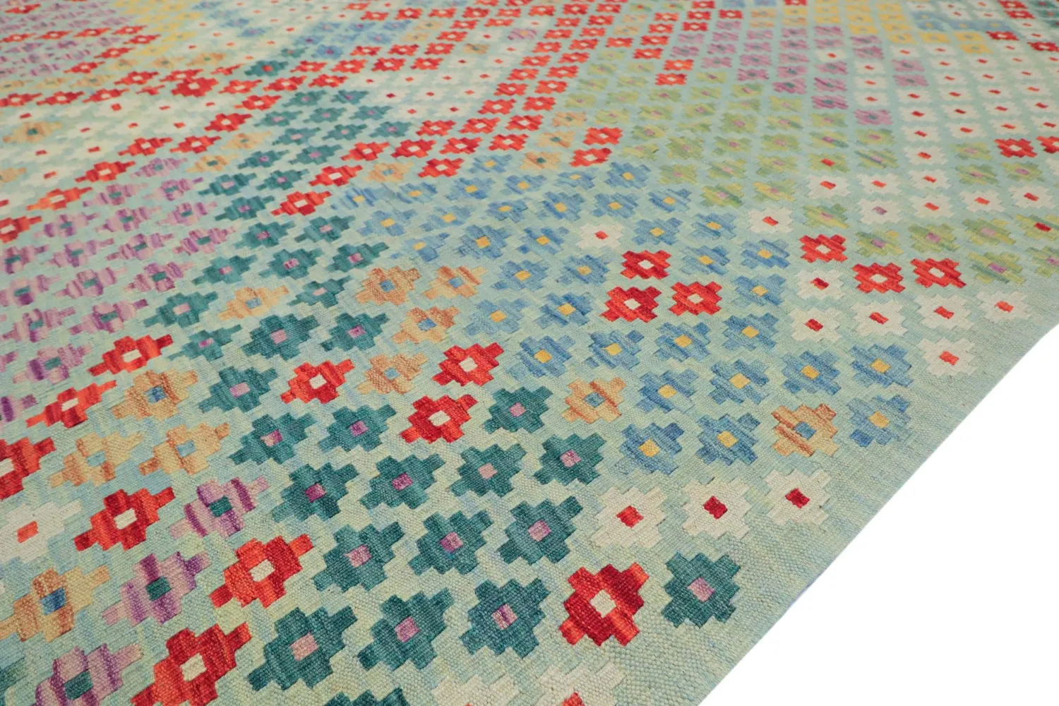 Orientalischer Teppich - Vegi Kelim Hand Woven - 211 x 288 cm