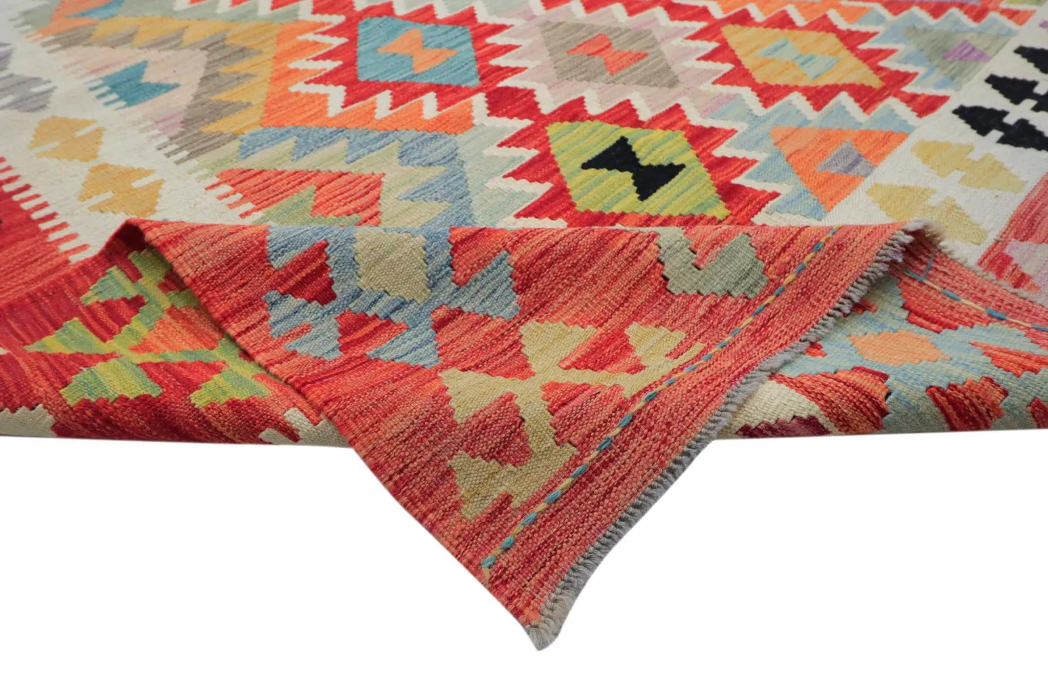 Orientalischer Teppich - Vegi Kelim Hand Woven - 323 x 415 cm