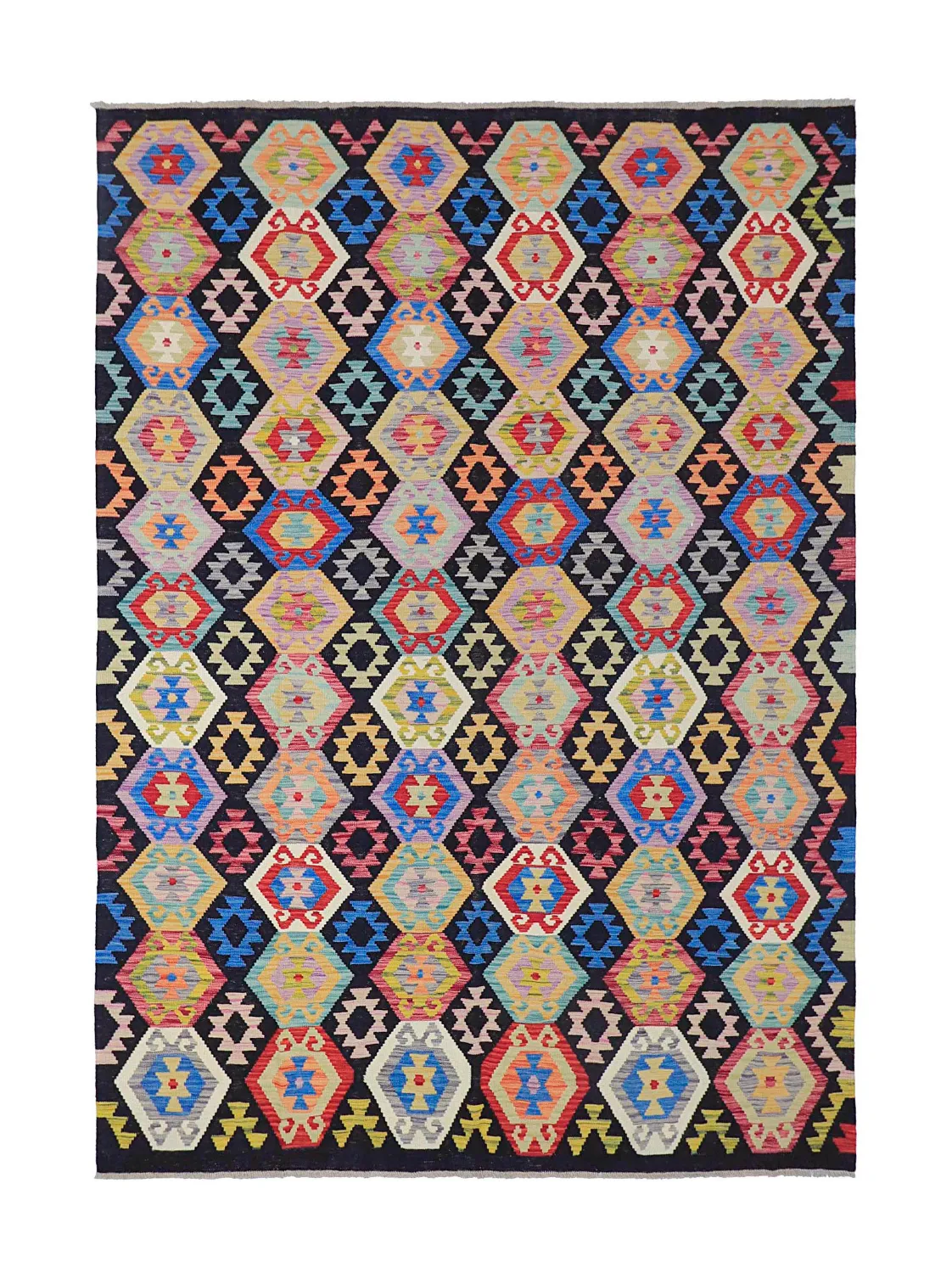 Orientalischer Teppich - Vegi Kelim Hand Woven - 204 x 294 cm