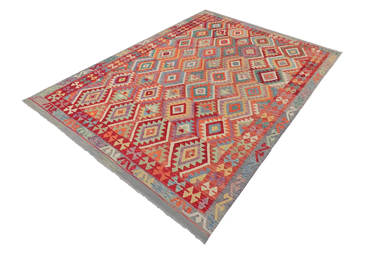 Orientalischer Teppich - Vegi Kelim Hand Woven - 200 x 286 cm