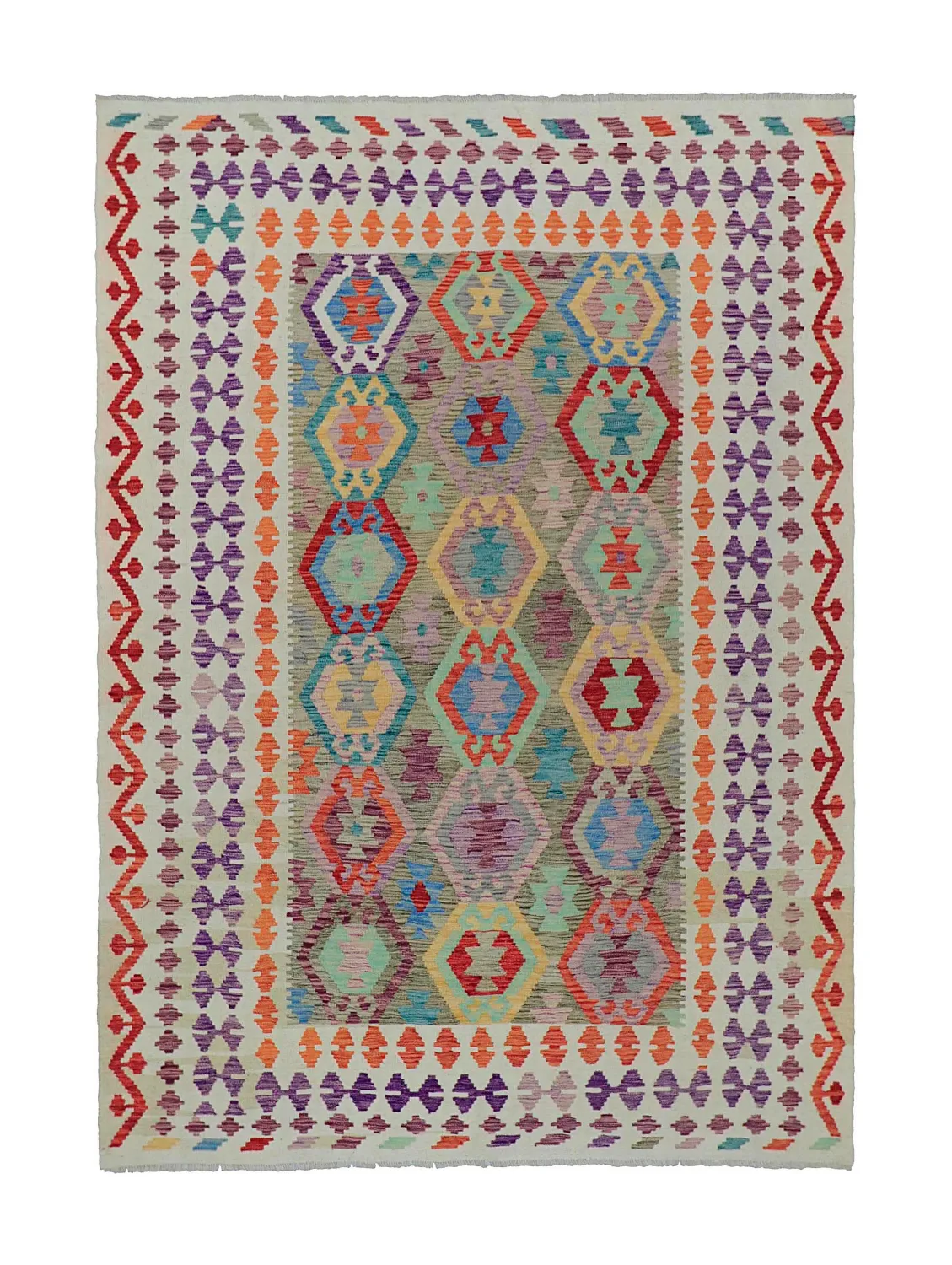 Orientalischer Teppich - Vegi Kelim Hand Woven - 175 x 245 cm
