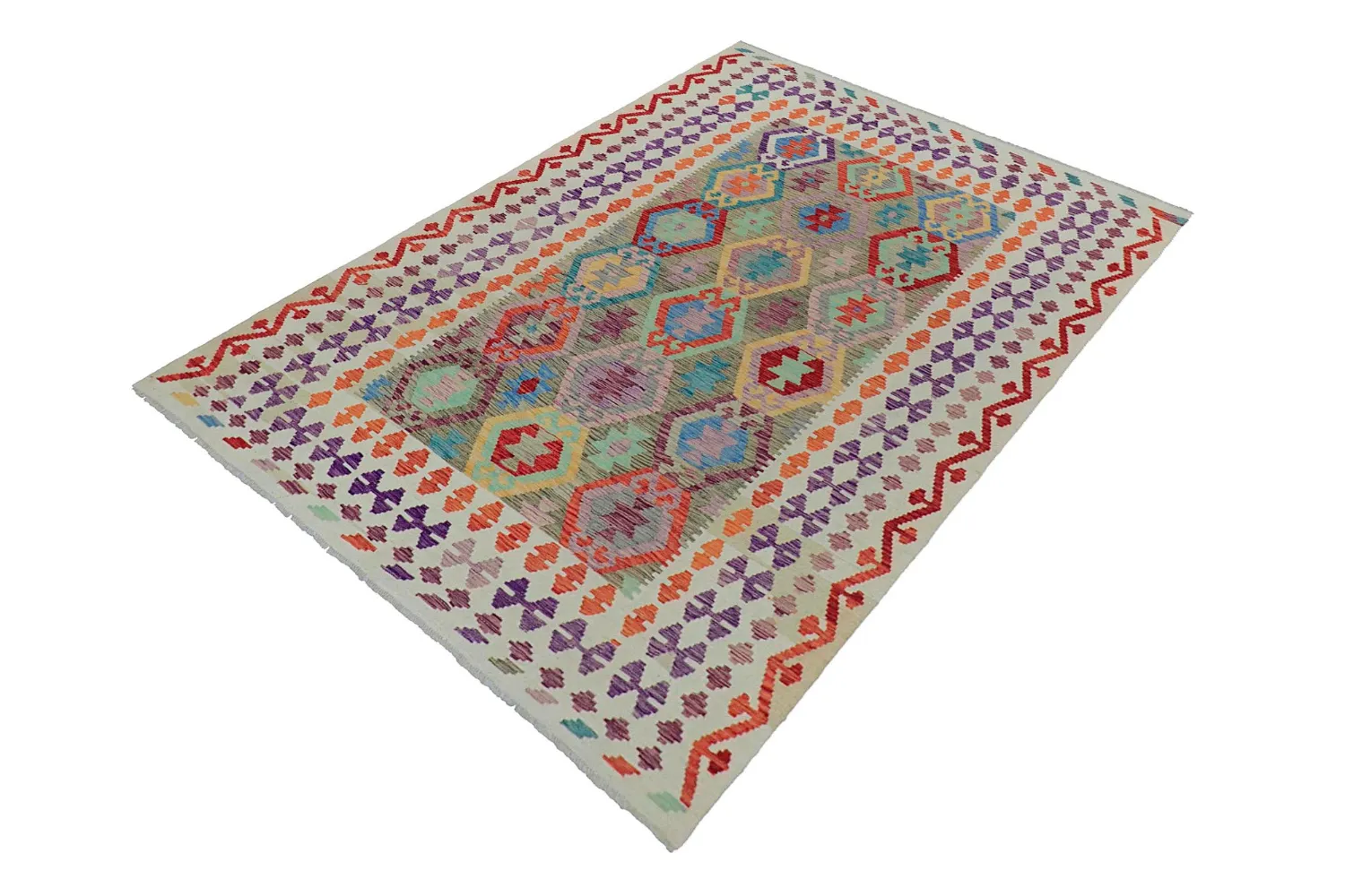 Orientalischer Teppich - Vegi Kelim Hand Woven - 175 x 245 cm