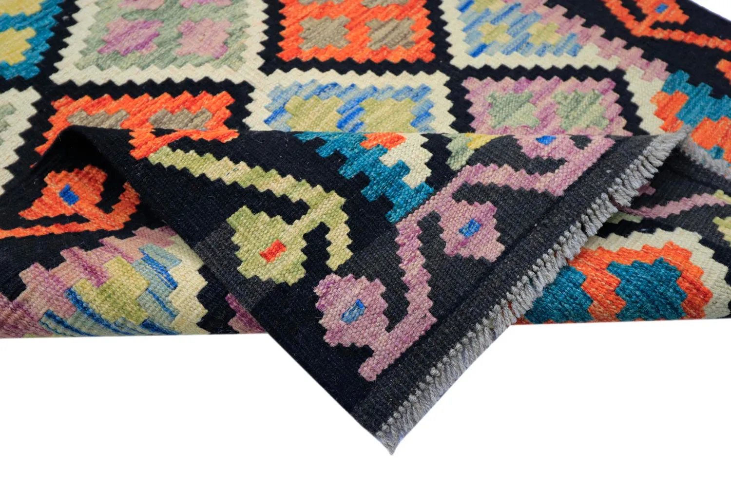 Orientalischer Teppich - Vegi Kelim Hand Woven - 80 x 268 cm