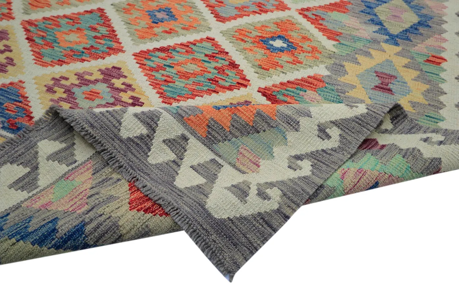Orientalischer Teppich - Vegi Kelim Hand Woven - 207 x 291 cm