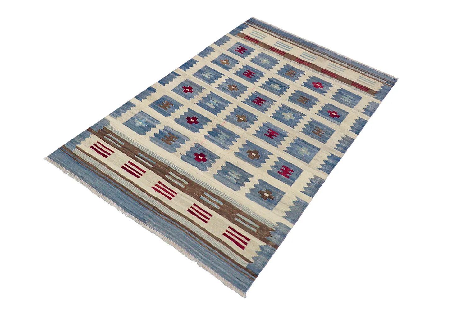 Orientalischer Teppich - Vegi Kelim Hand Woven - 98 x 151 cm
