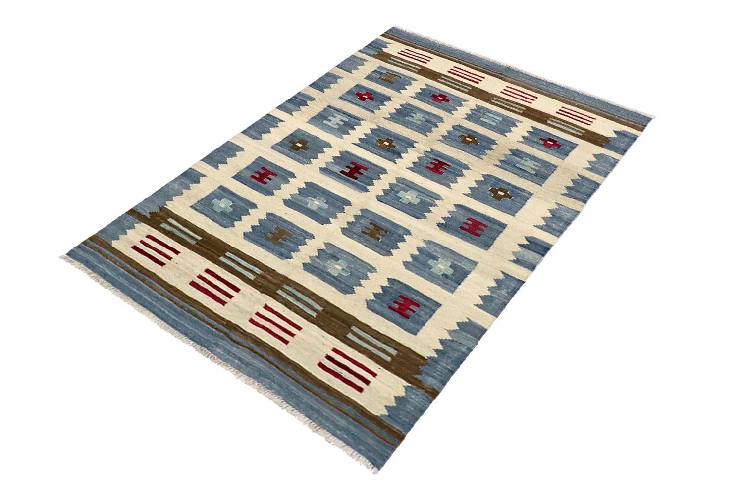 Orientalischer Teppich - Vegi Kelim Hand Woven - 100 x 148 cm