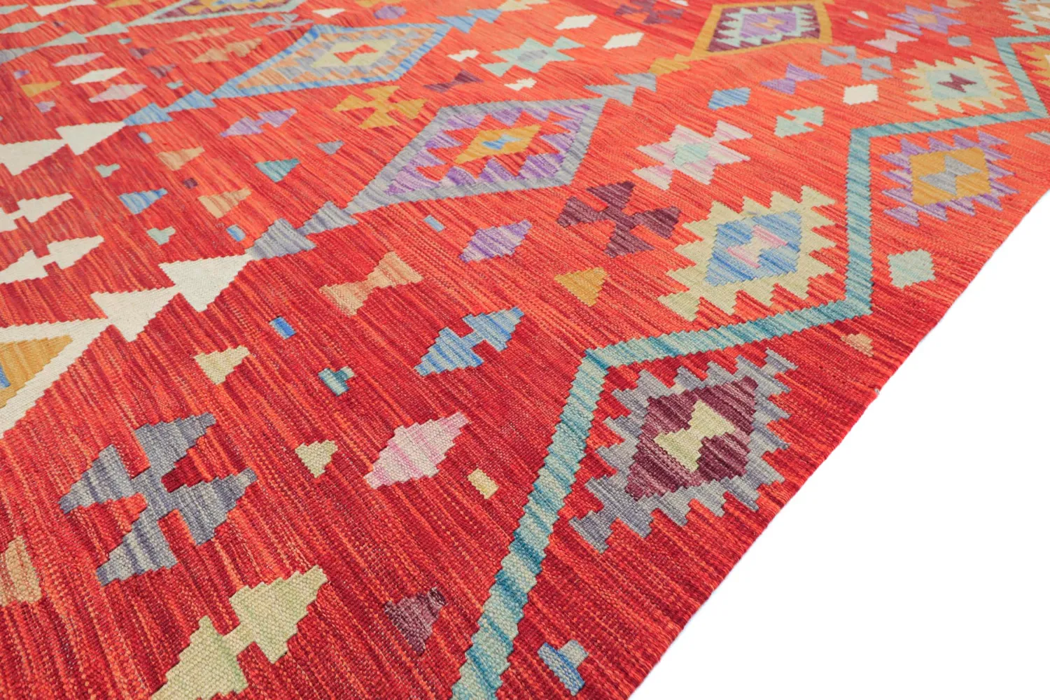 Orientalischer Teppich - Vegi Kelim Hand Woven - 203 x 299 cm