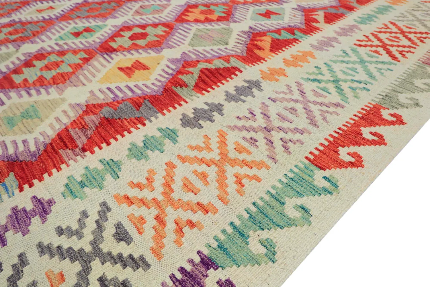 Orientalischer Teppich - Vegi Kelim Hand Woven - 200 x 295 cm