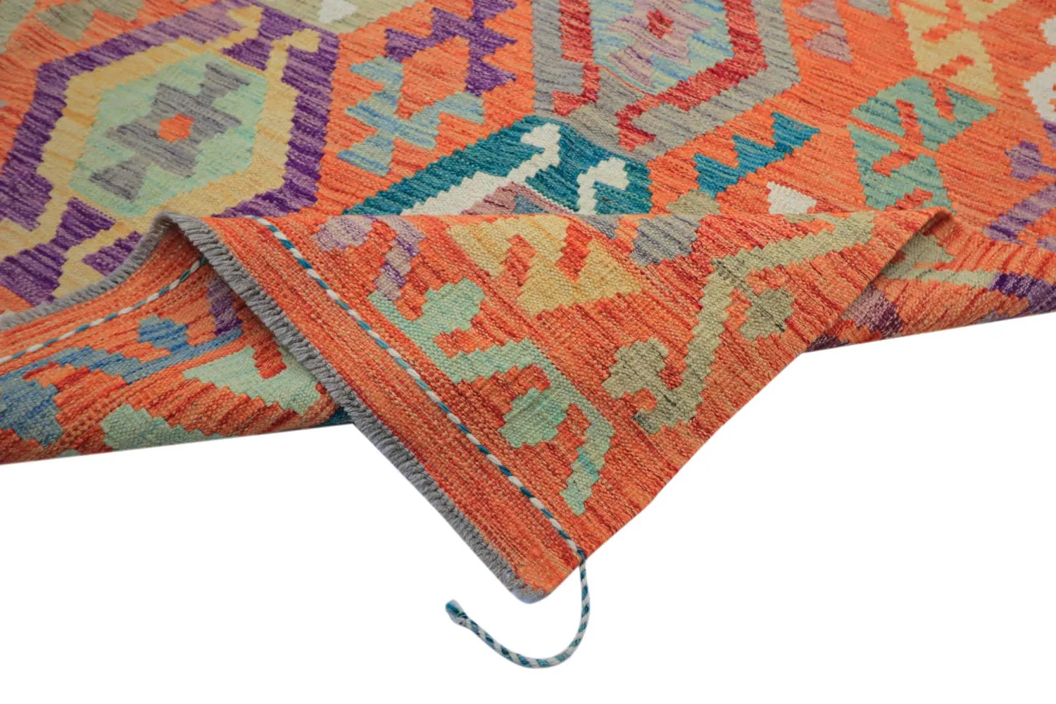 Orientalischer Teppich - Vegi Kelim Hand Woven - 183 x 240 cm