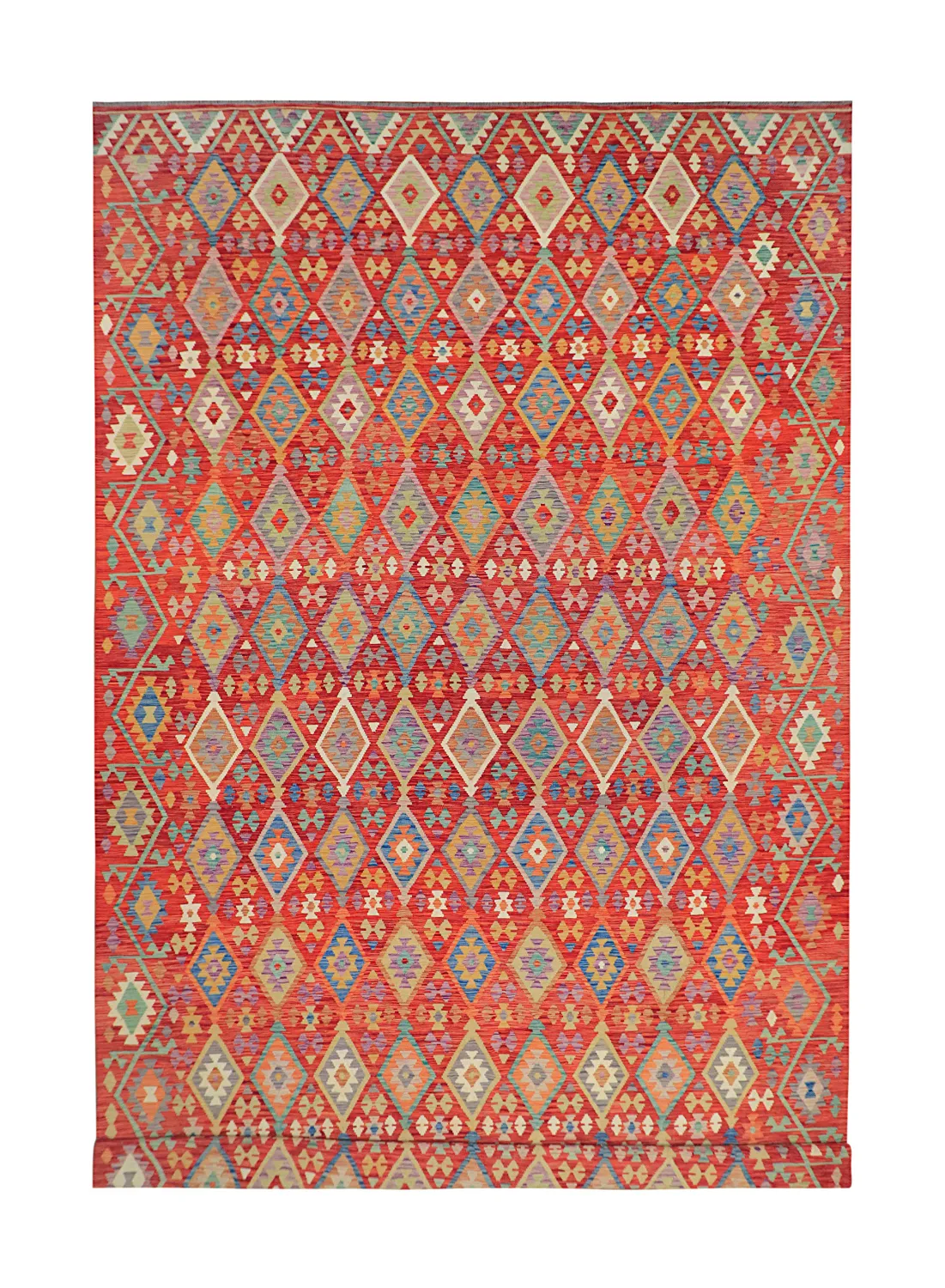 Orientalischer Teppich - Vegi Kelim Hand Woven - 303 x 491 cm
