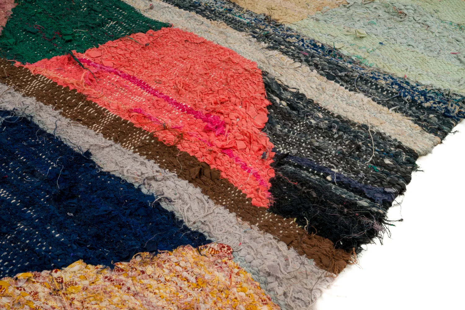 Marockansk Boucherouite-matta 135 x 270 cm