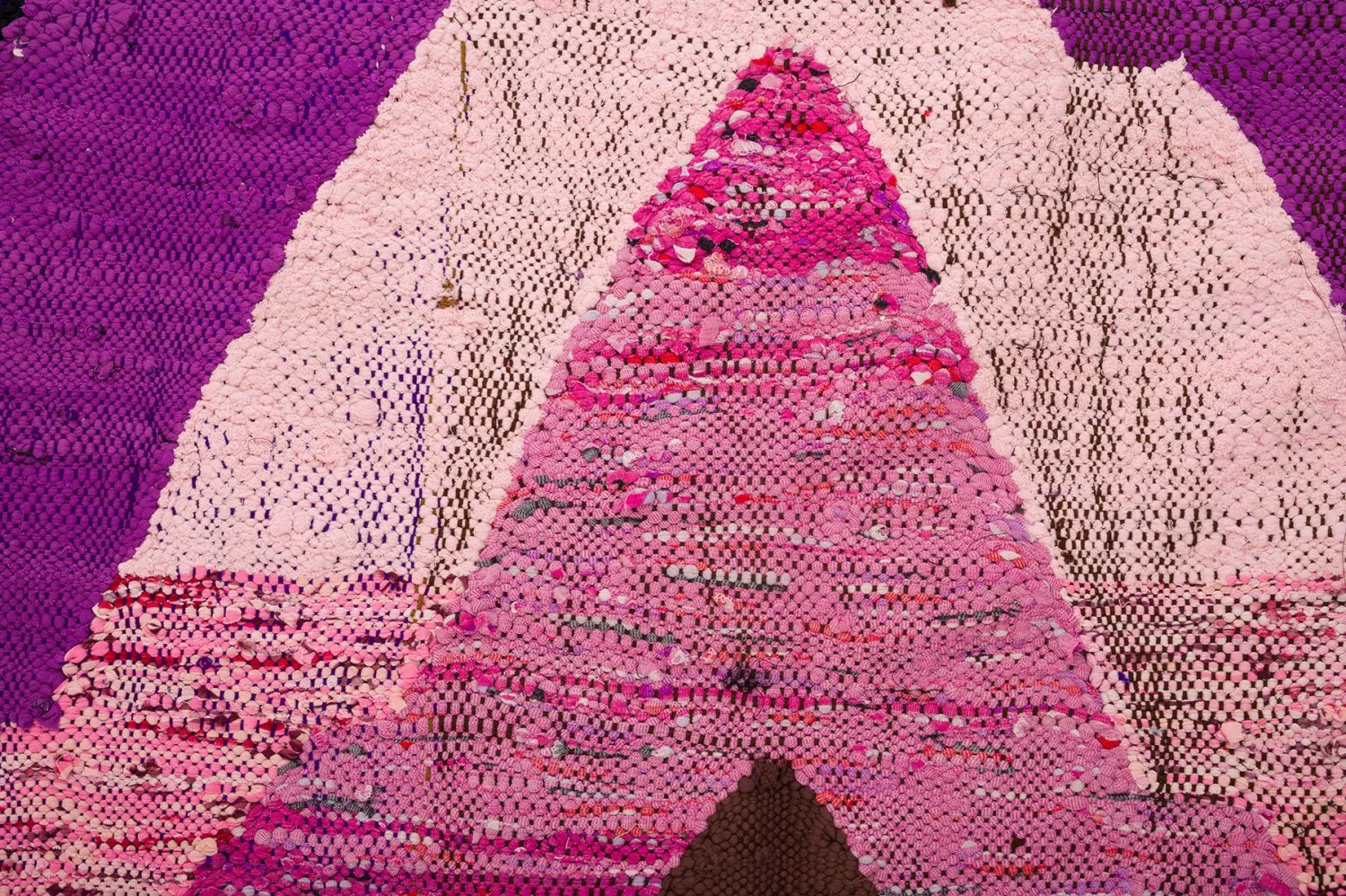 Marokkanischer Berber Teppich Boucherouite 140 x 250 cm