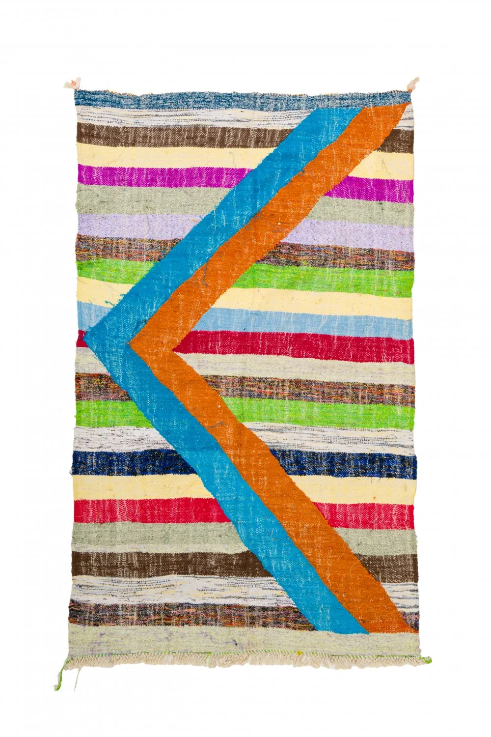 Marokkanischer Berber Teppich Boucherouite 125 x 215 cm