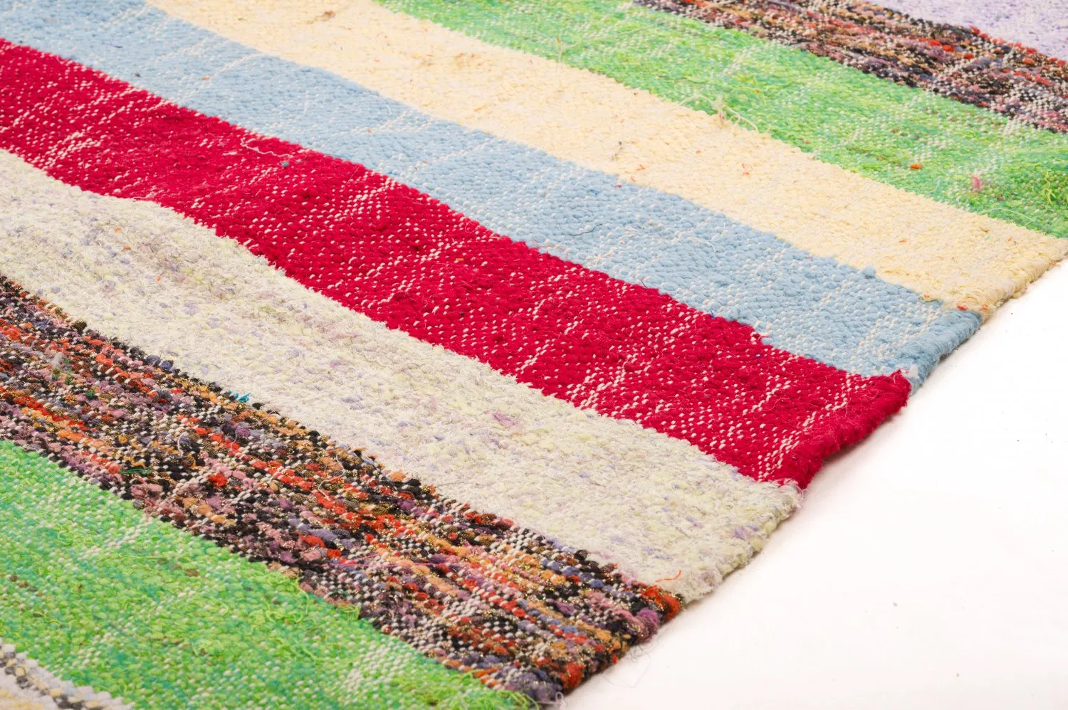 Marokkanischer Berber Teppich Boucherouite 125 x 215 cm