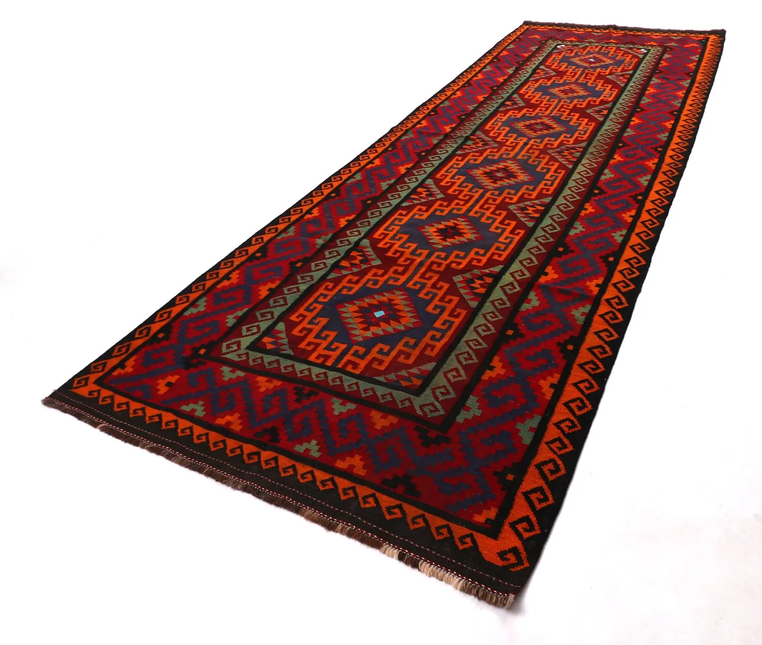 Orientalischer Kelim-Teppich 401 x 161 cm