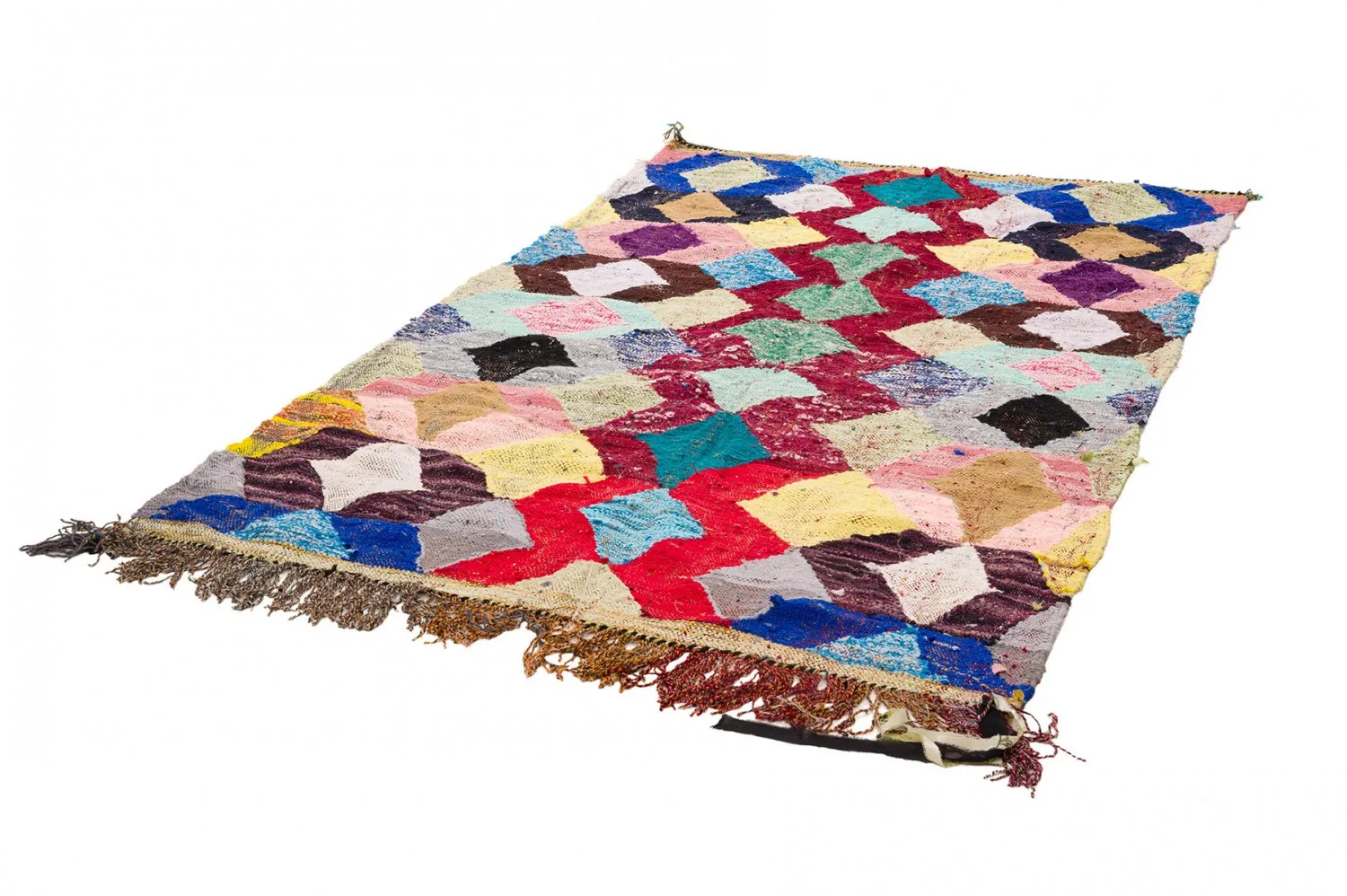 Marokkanischer Berber Teppich Boucherouite 150 x 255 cm