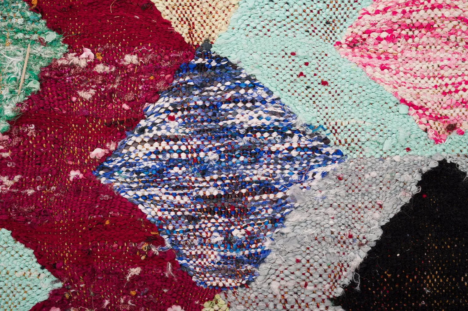 Marokkanischer Berber Teppich Boucherouite 150 x 255 cm