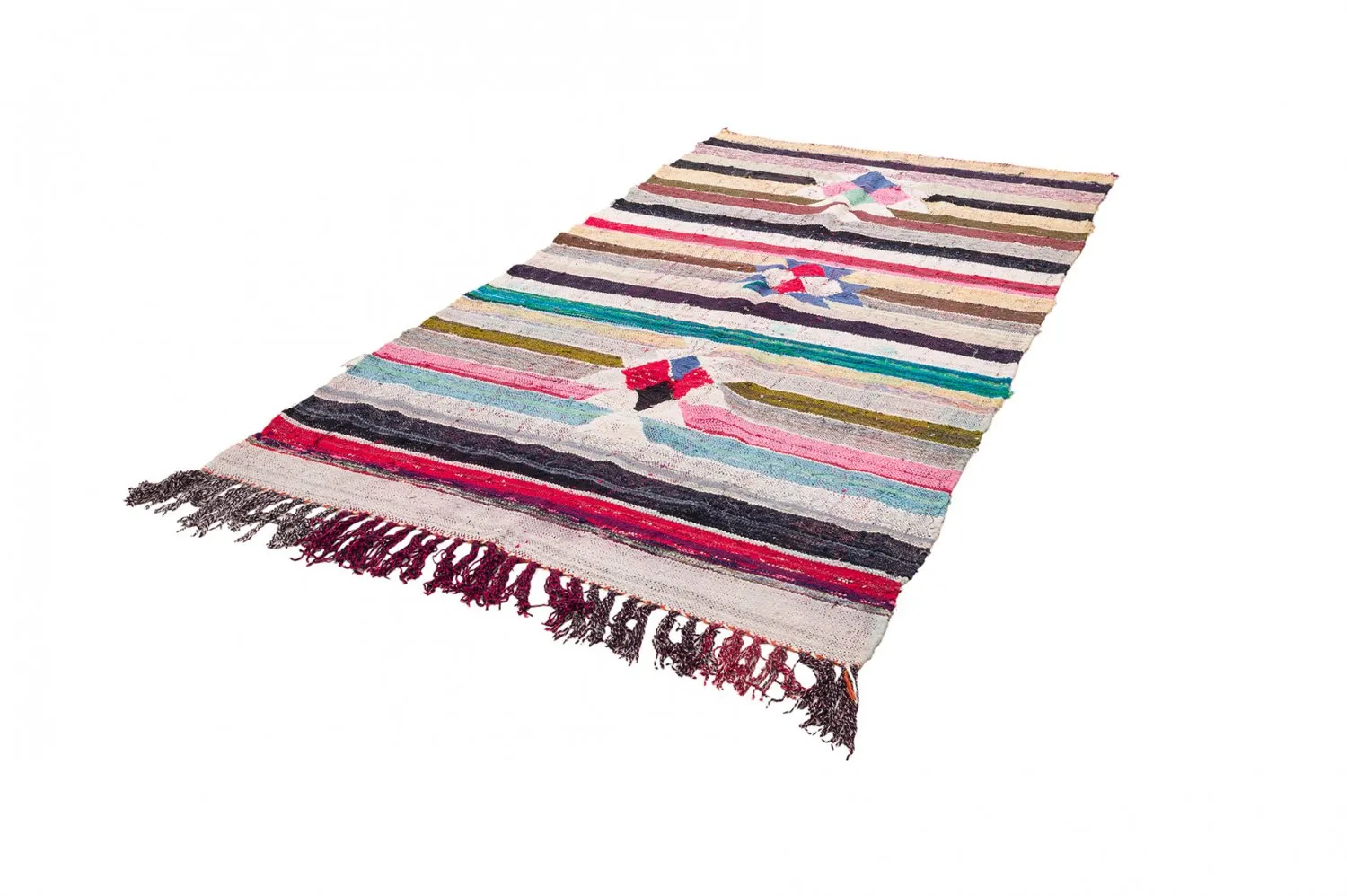 Marokkanischer Berber Teppich Boucherouite 145 x 295 cm
