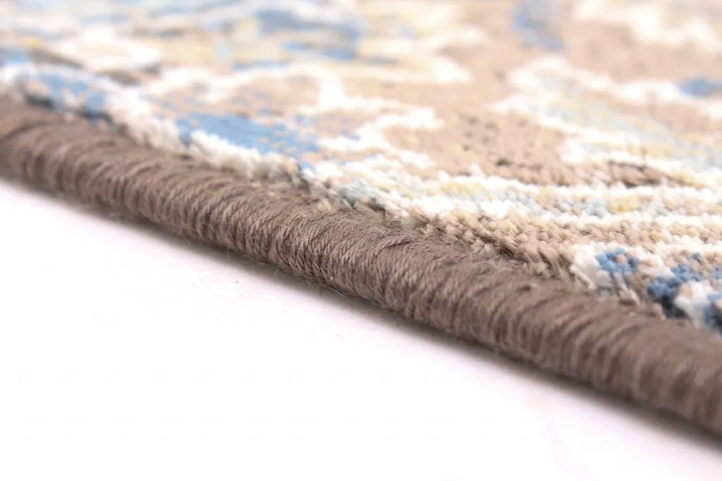 Wilton-Teppich - Sanandaj (blau-beige)