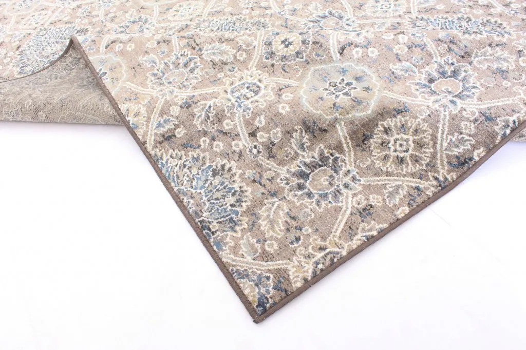 Wilton-Teppich - Sanandaj (blau-beige)