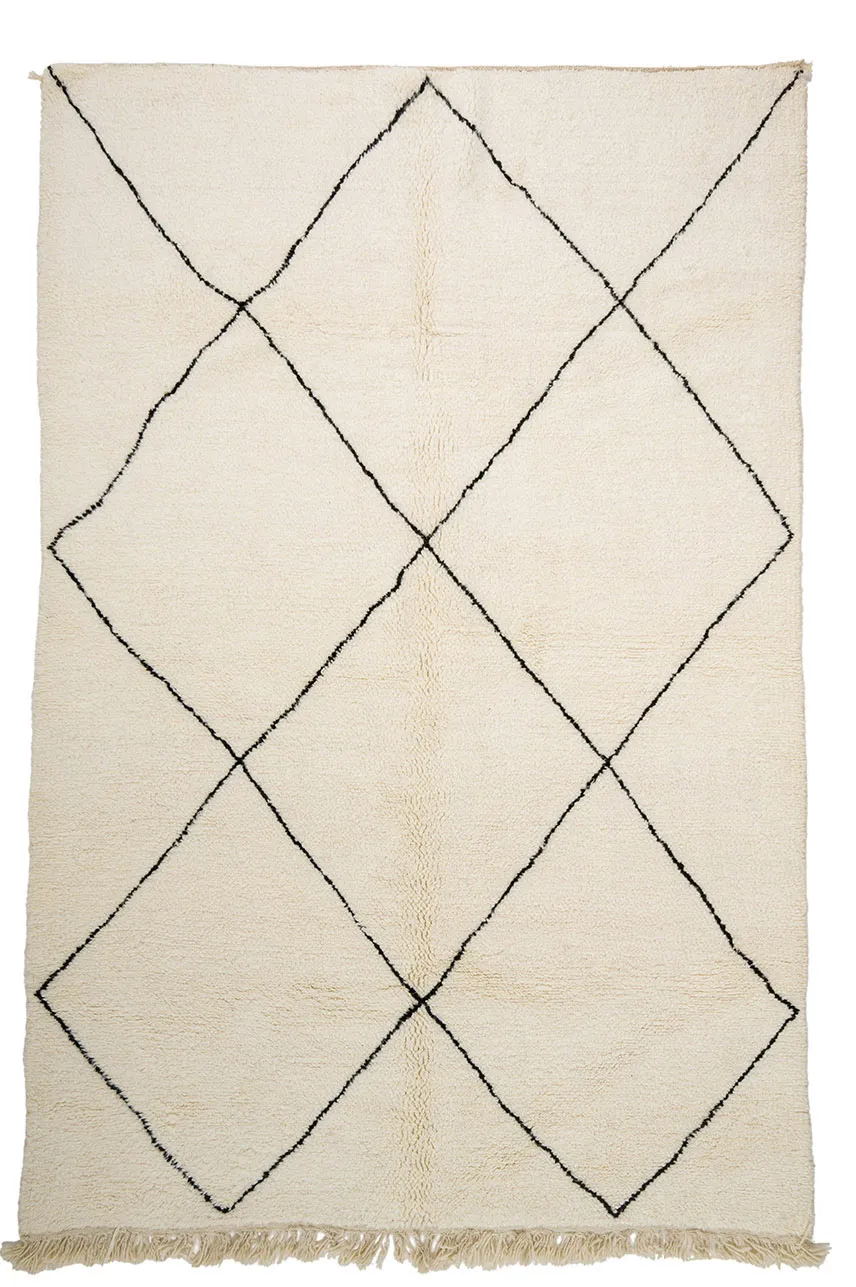 Kelim Marokkanische Berber Teppich Beni Ouarain 200 x 305 cm