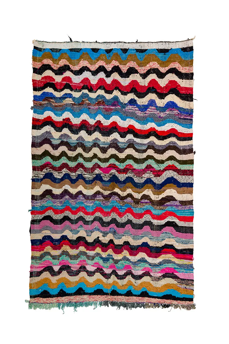 Marokkanischer Berber Teppich Boucherouite 170 x 270 cm