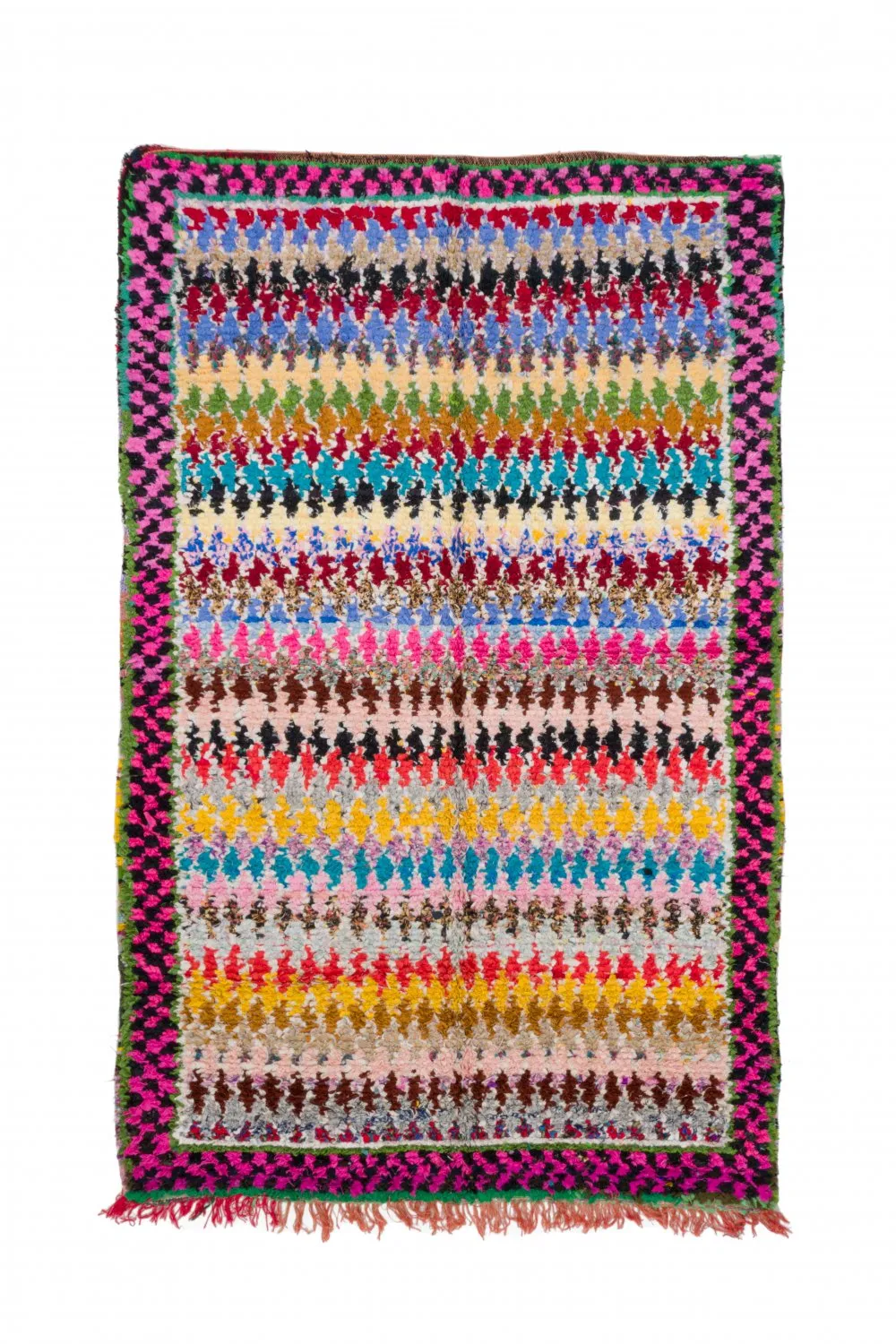 Marokkanischer Berber Teppich Boucherouite 250 x 160 cm