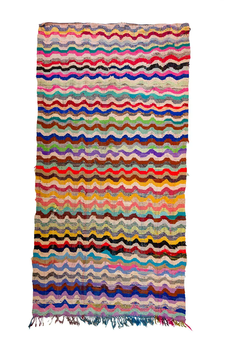 Marokkanischer Berber Teppich Boucherouite 165 x 335 cm