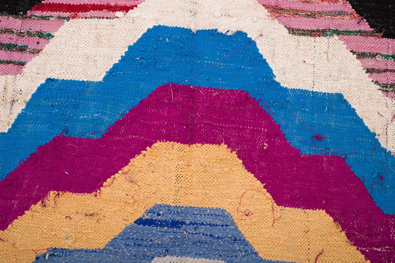 Marokkanischer Berber Teppich Boucherouite 150 x 255 cm