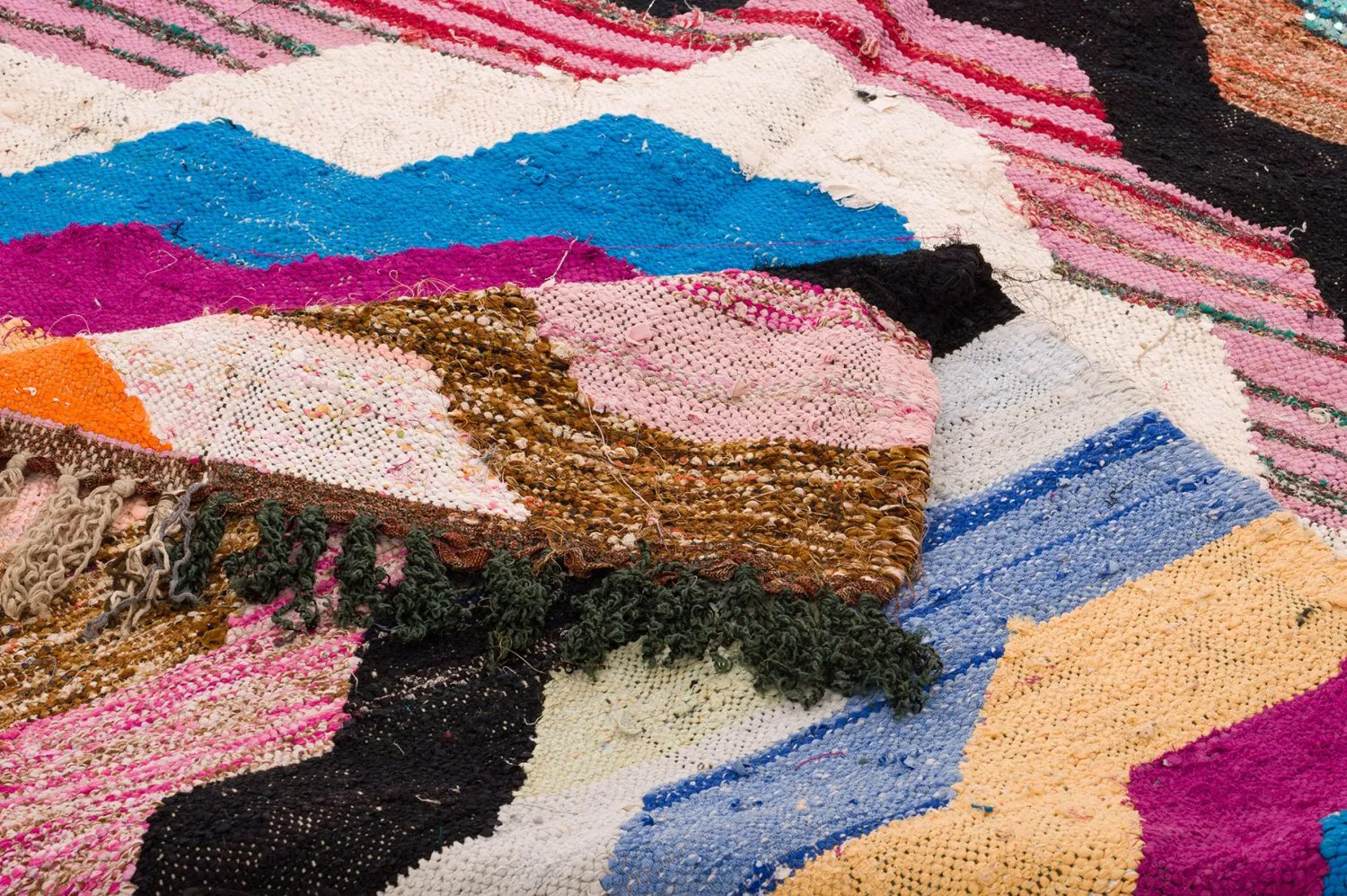 Marokkanischer Berber Teppich Boucherouite 150 x 255 cm