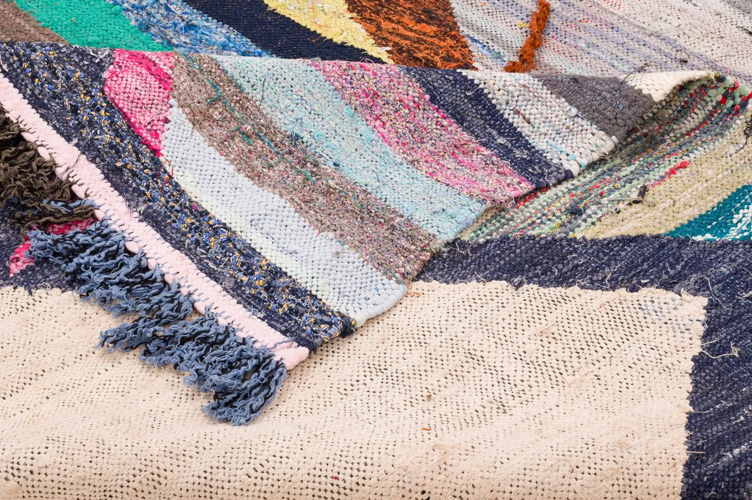 Marokkanischer Berber Teppich Boucherouite 130 x 250 cm