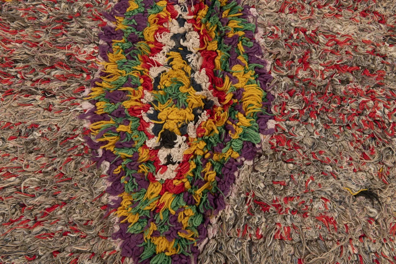 Marokkanische Berber Teppich Boucherouite 230 x 80 cm