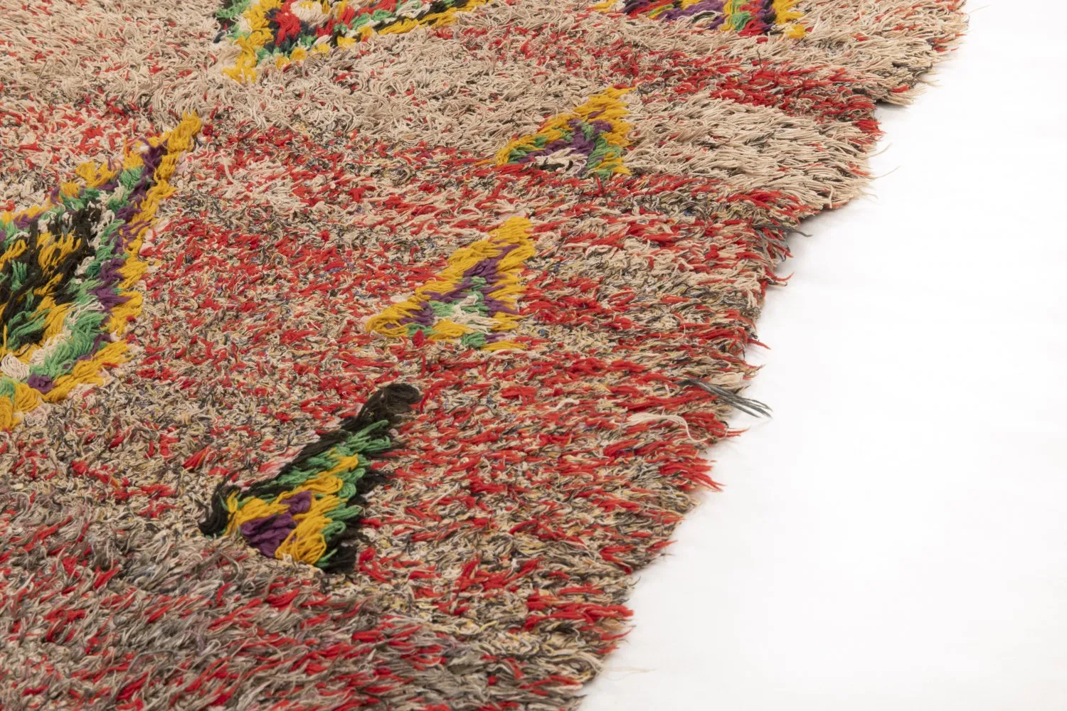 Marokkanische Berber Teppich Boucherouite 230 x 80 cm