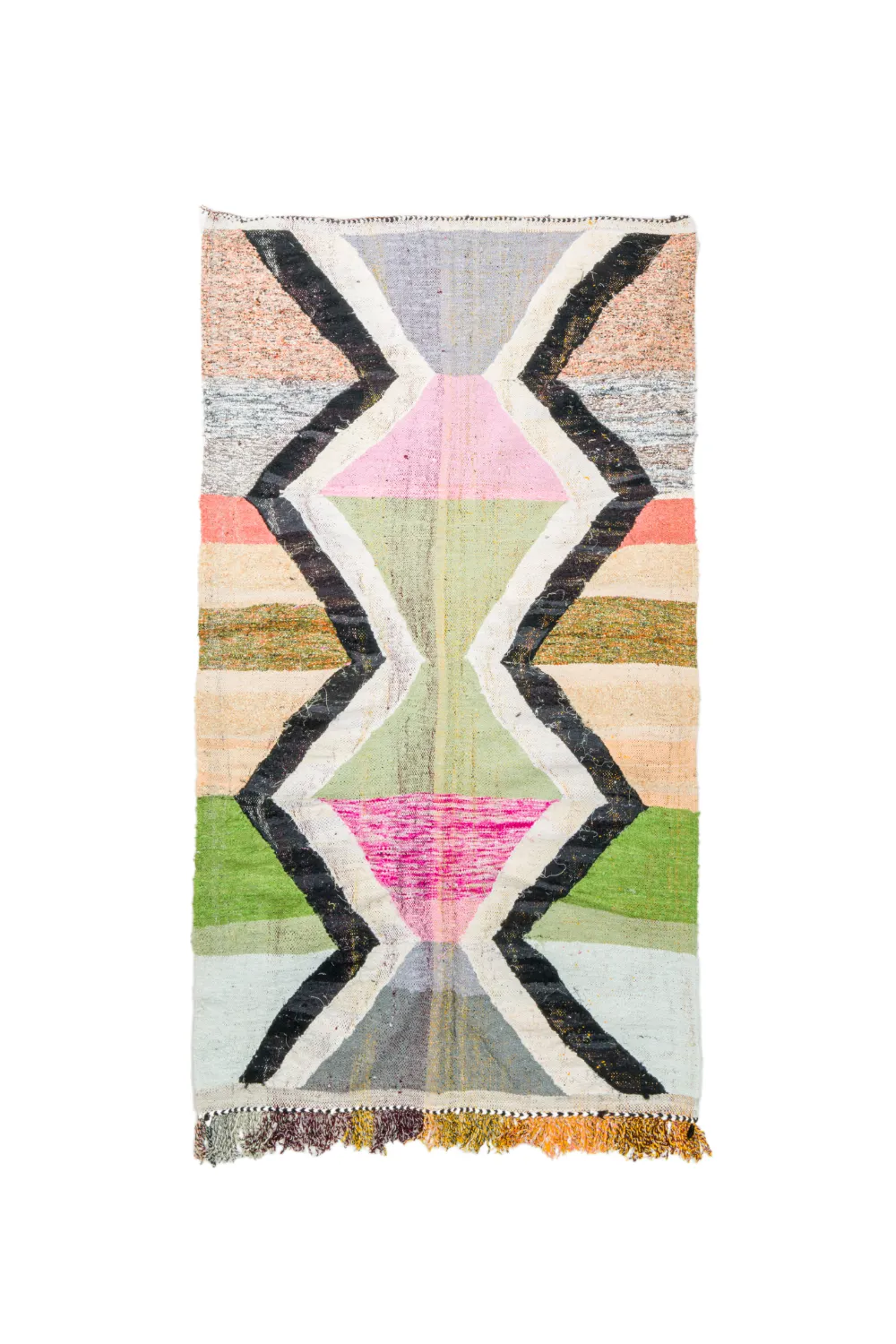 Marockansk Boucherouite-matta 145 x 255 cm
