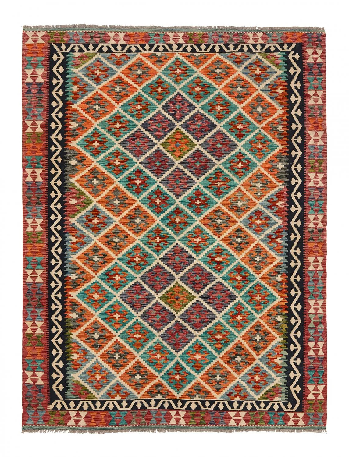 Orientalischer Kelim-Teppich 242 x 181 cm