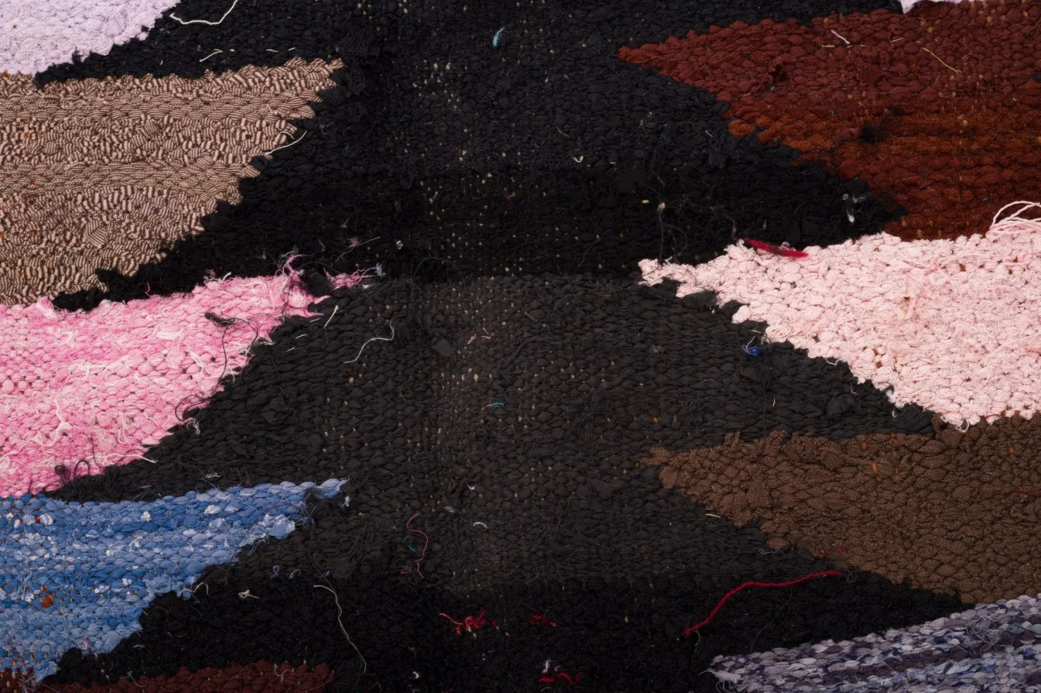 Marokkanischer Berber Teppich Boucherouite 145 x 275 cm
