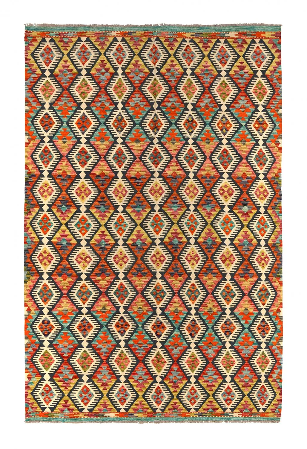 Orientalischer Kelim-Teppich 303 x 199 cm