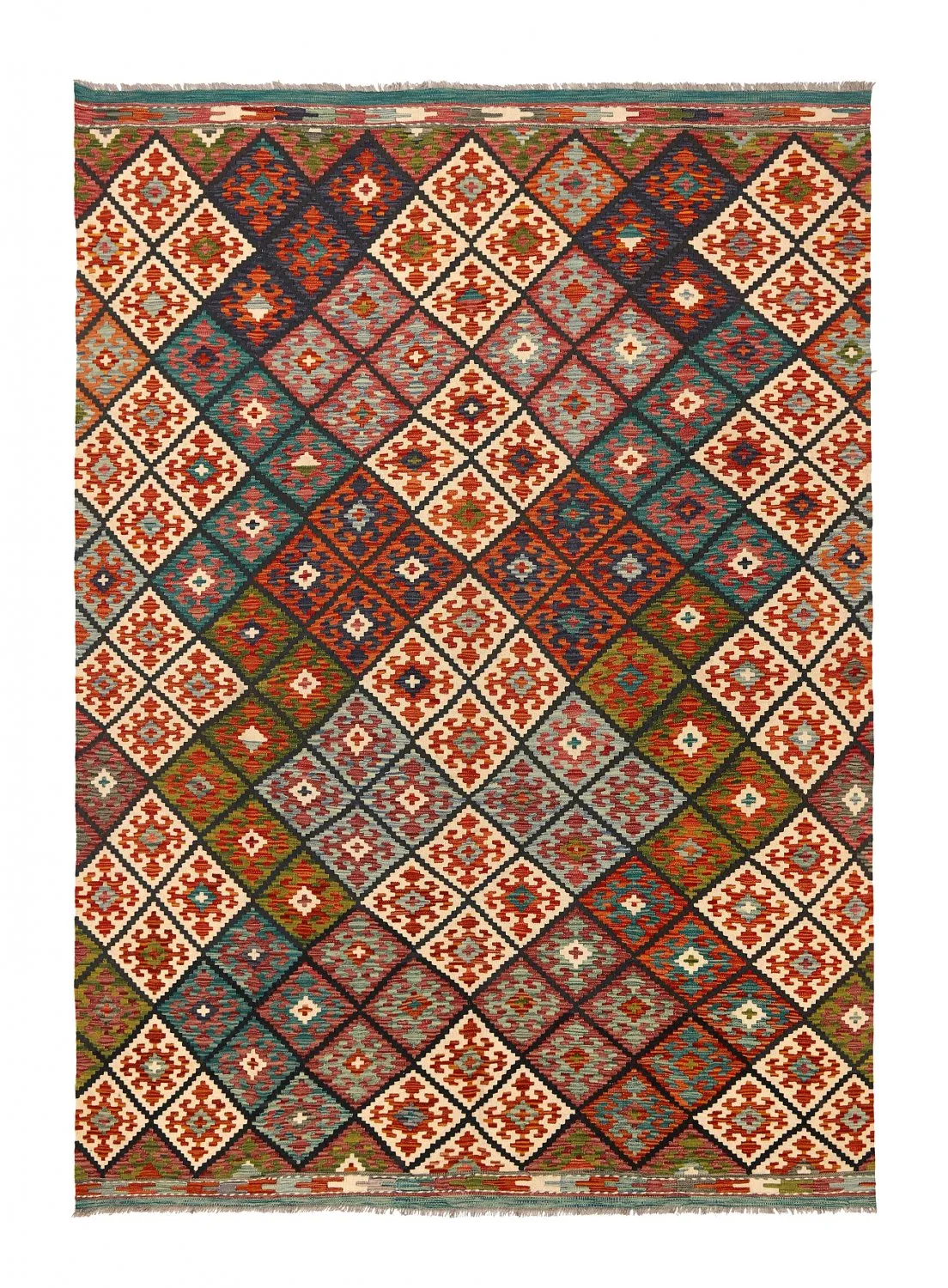 Orientalischer Kelim-Teppich 292 x 209 cm