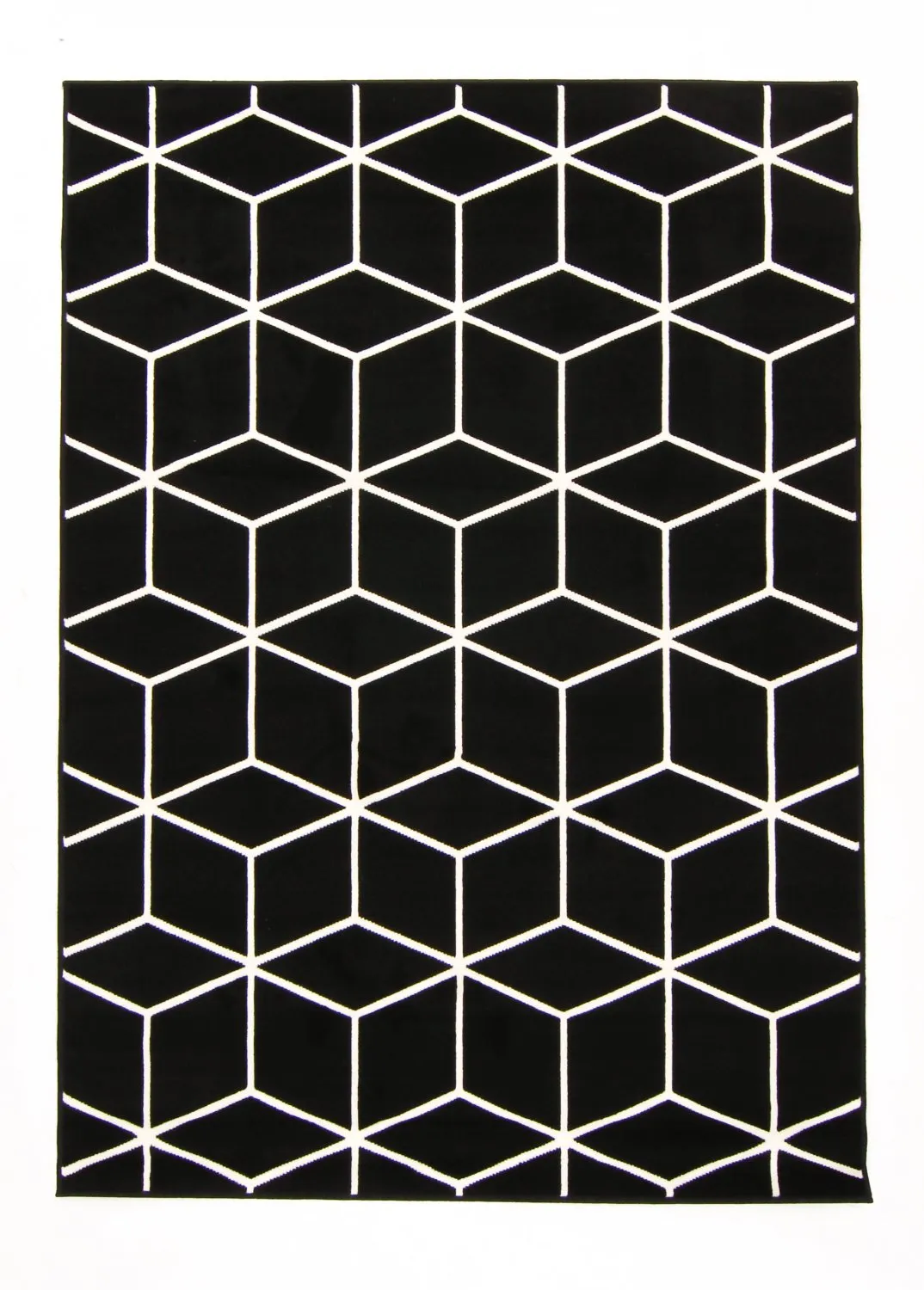 Wilton-Teppich - Florence Square (schwarz)