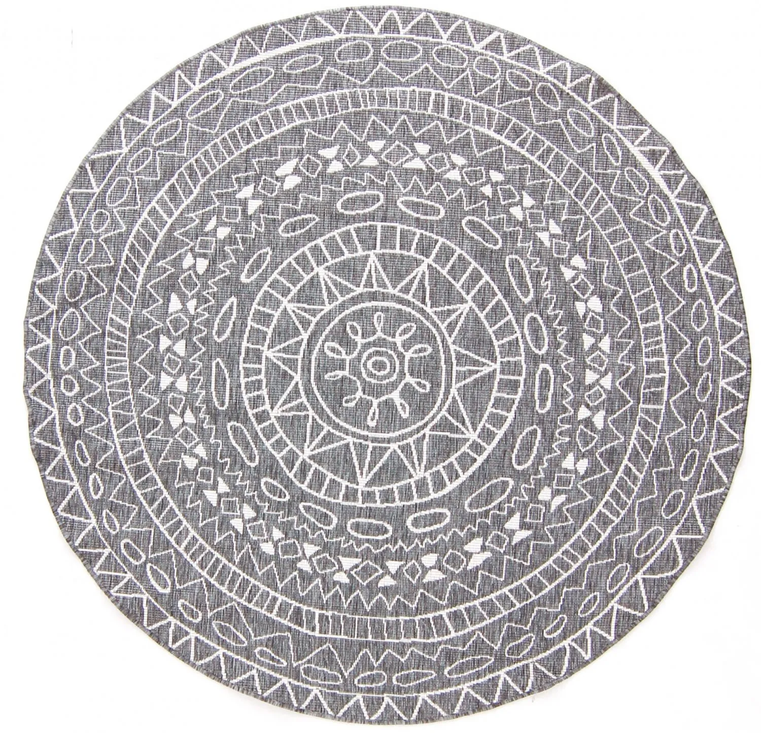 Rund Teppich - Brussels Diamond (grau)