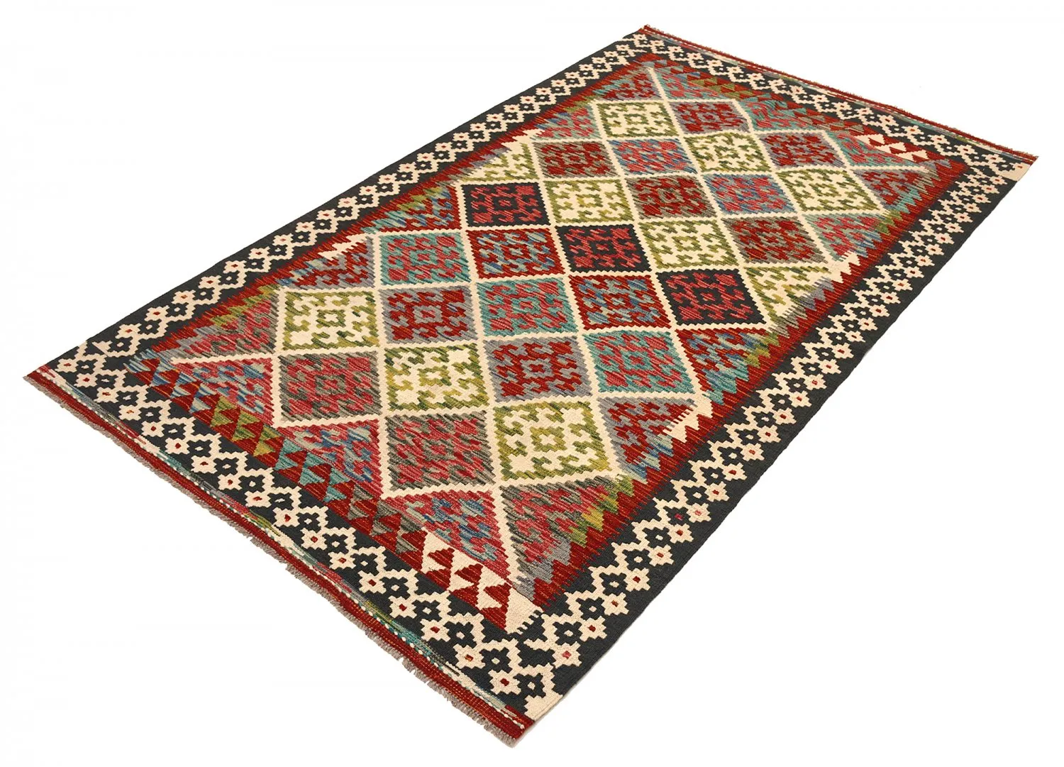 Orientalischer Kelim-Teppich 213 x 123 cm