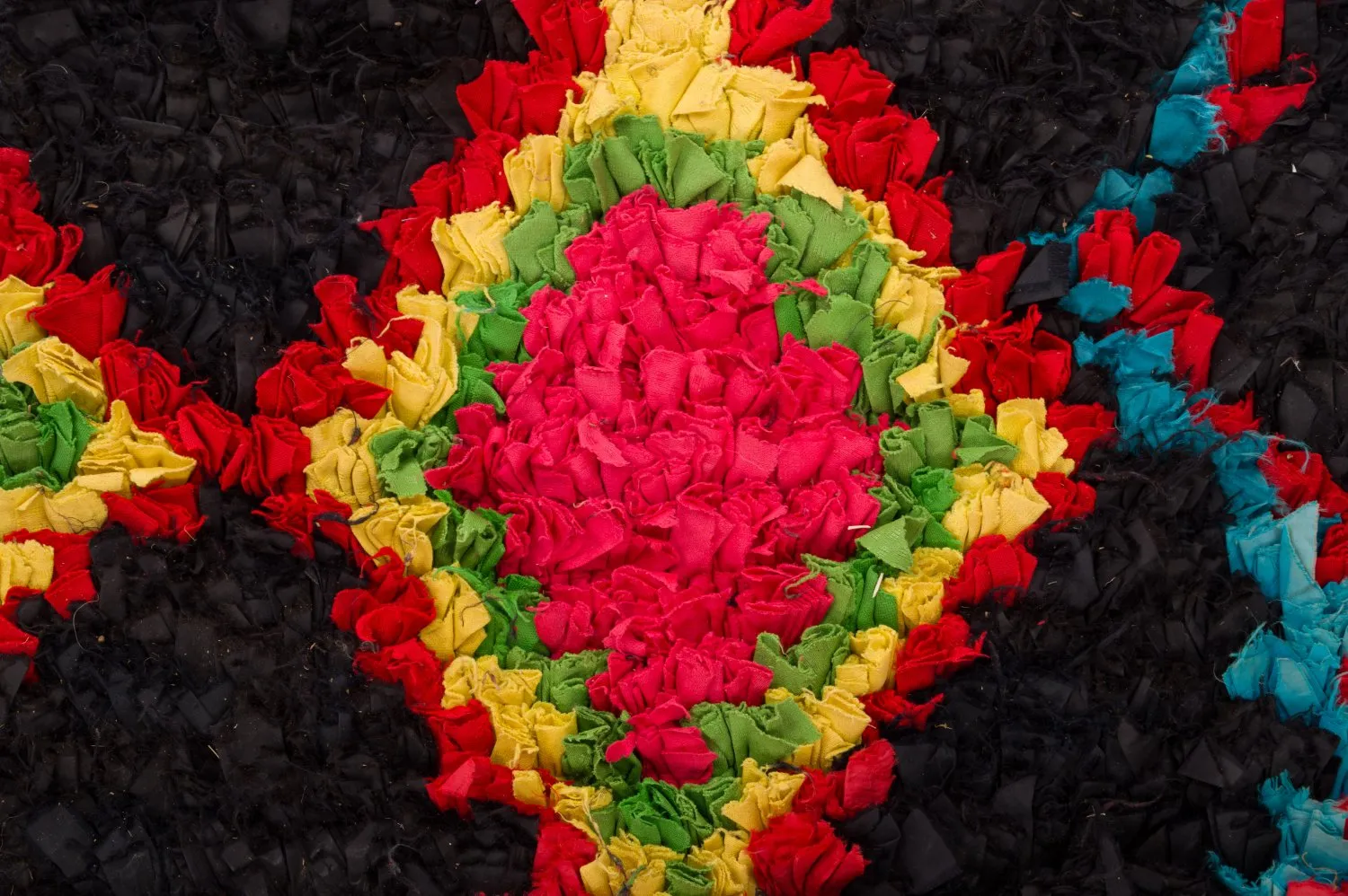 Marokkanischer Berber Teppich Boucherouite 120 x 285 cm