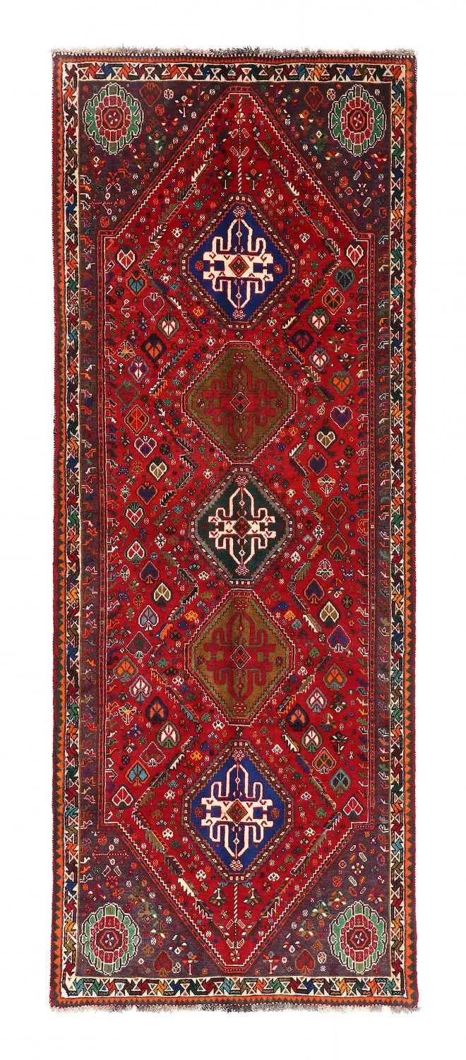 Orientalischer Teppich Hamedan 280 x 107 cm