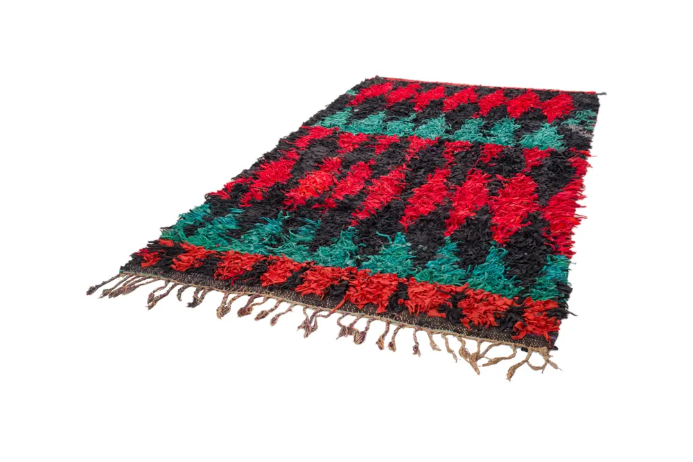 Marokkanischer Berber Teppich Boucherouite 285 x 160 cm