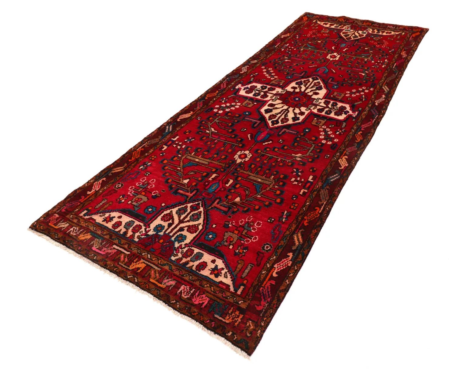 Orientalischer Teppich Hamedan 312 x 111 cm