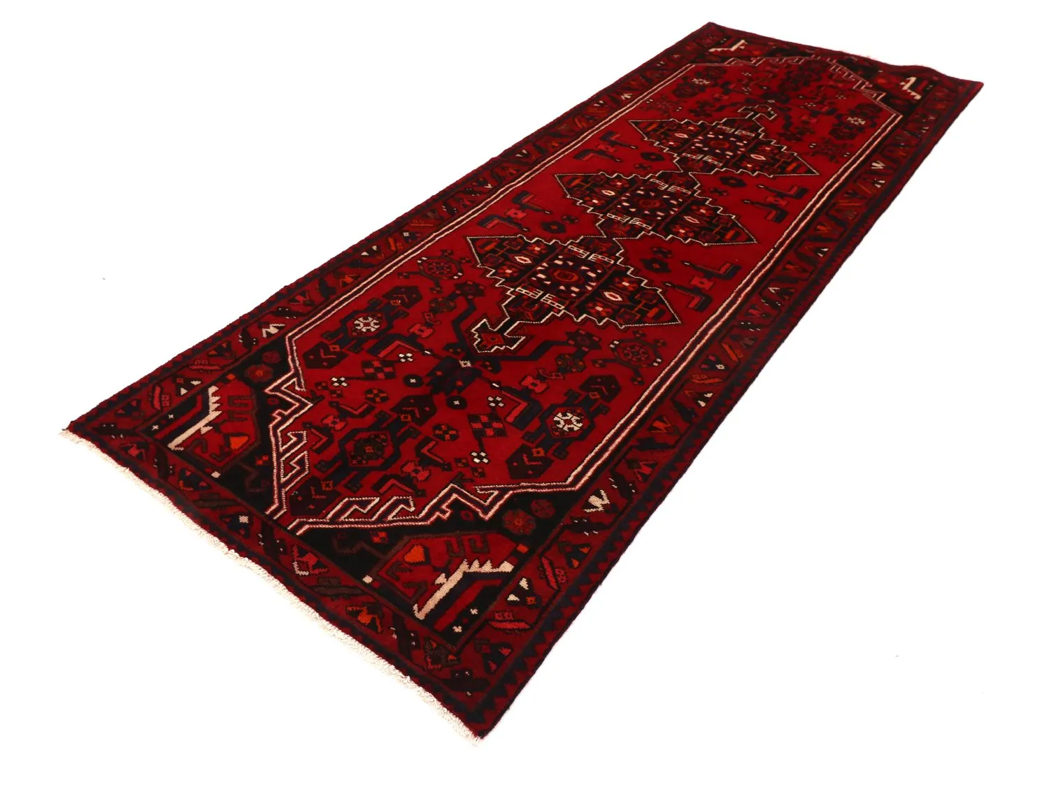 Orientalischer Teppich Hamedan 286 x 104 cm