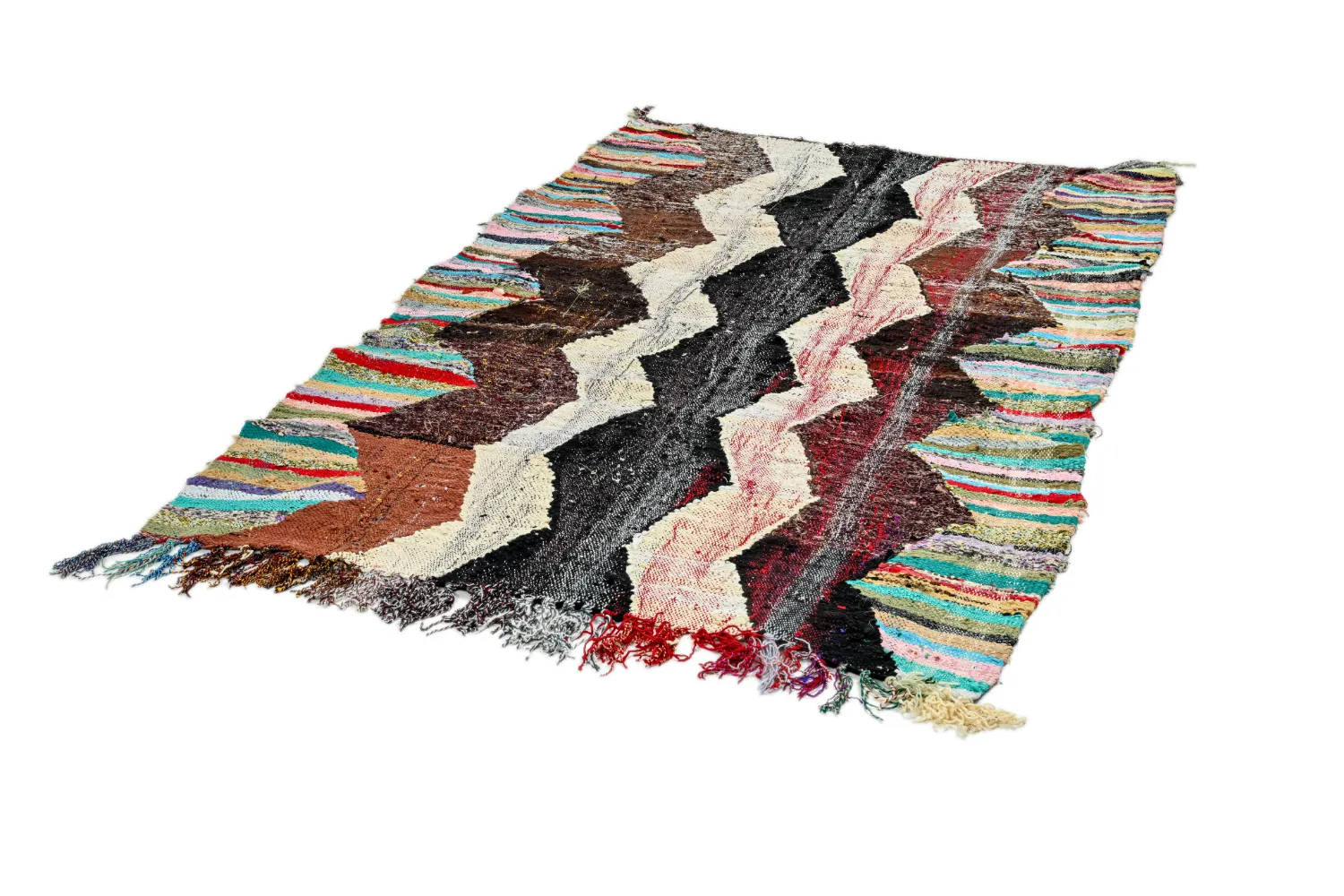 Marockansk Boucherouite-matta 140 x 230 cm
