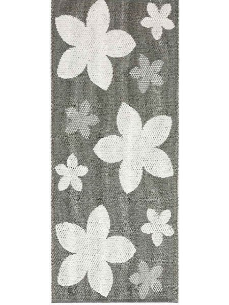 Kunststoffteppiche - Der Horred-Teppich Flower (grau)