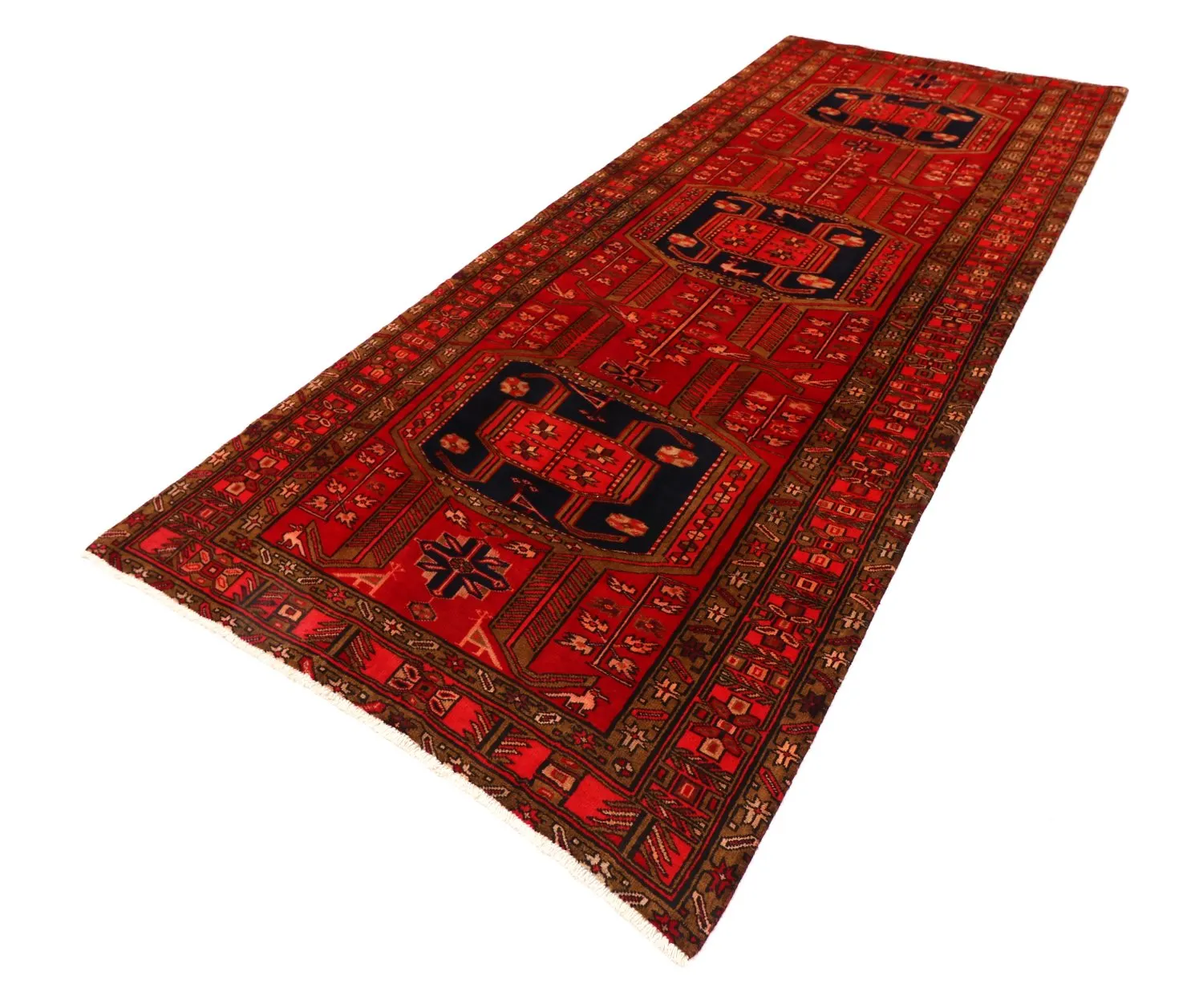 Orientalischer Teppich Hamedan 326 x 135 cm