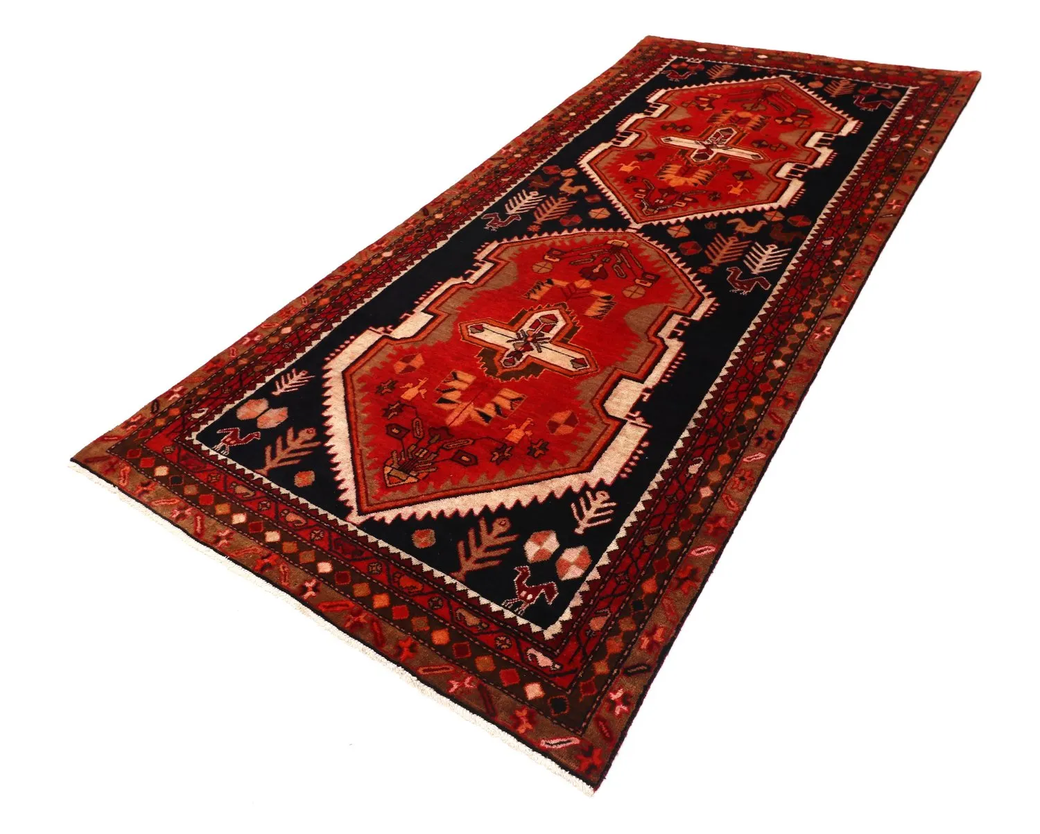 Orientalischer Teppich Hamedan 305 x 128 cm